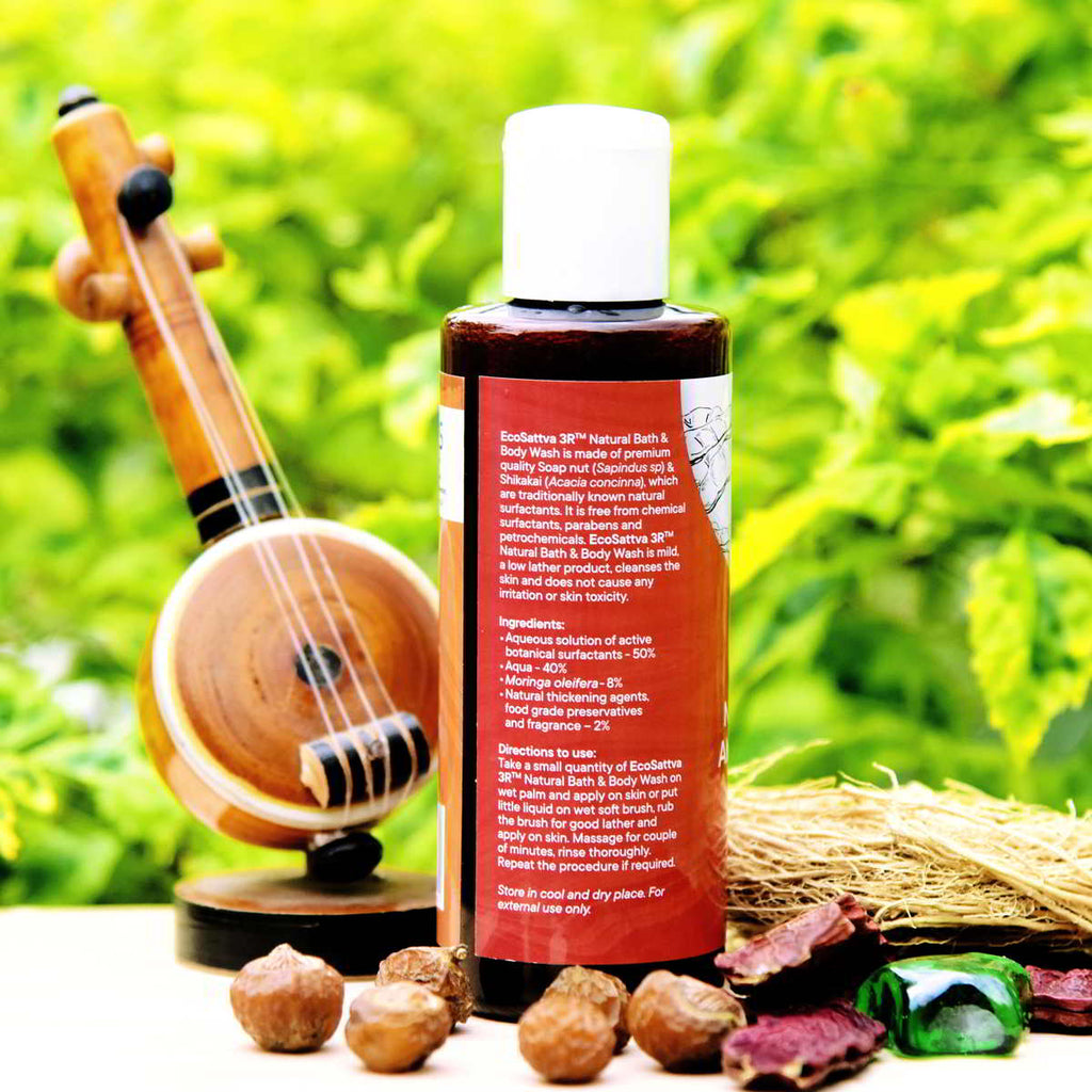 EcoSattva 3R - Natural Bath and Body Wash | Shower Gel | Safe and Chemical Free
