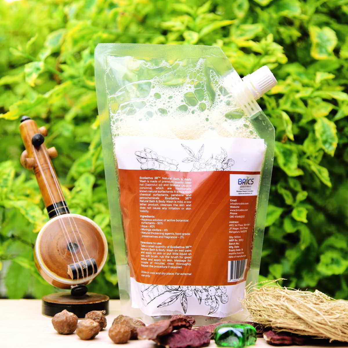 EcoSattva 3R - Natural Bath and Body Wash | Shower Gel | Safe and Chemical Free