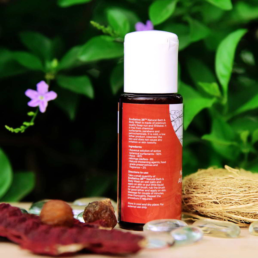 EcoSattva 3R - Natural Bath and Body Wash | Shower Gel | Safe and Chemical Free