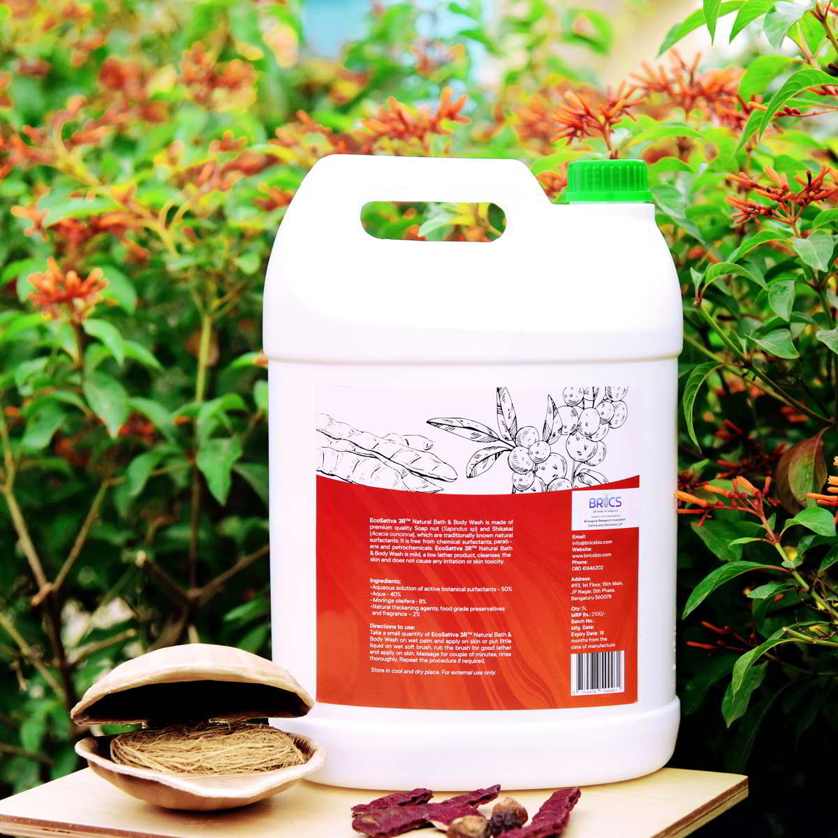 EcoSattva 3R - Natural Bath and Body Wash | Shower Gel | Safe and Chemical Free