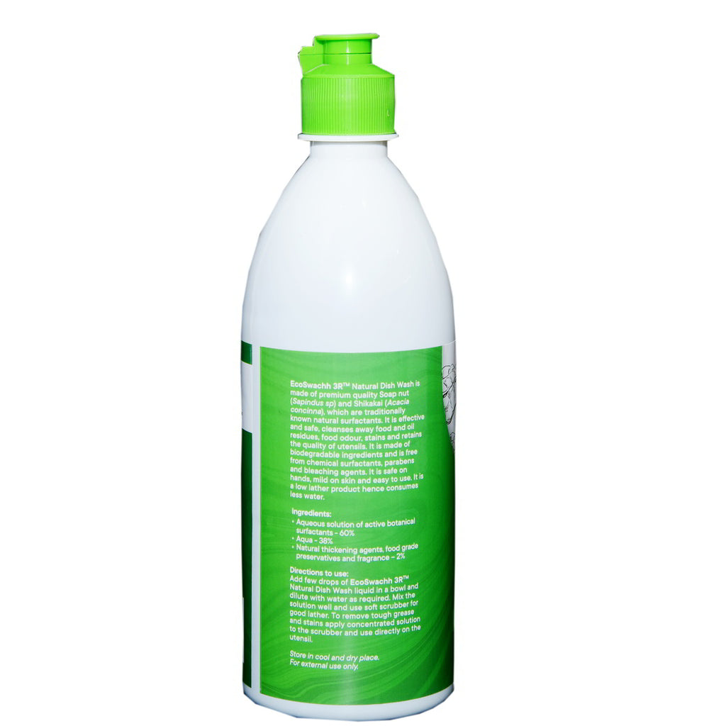 EcoSwachh 3R - Natural Dish Wash | Utensils Cleaner | Gentle on Skin | Chemical Free