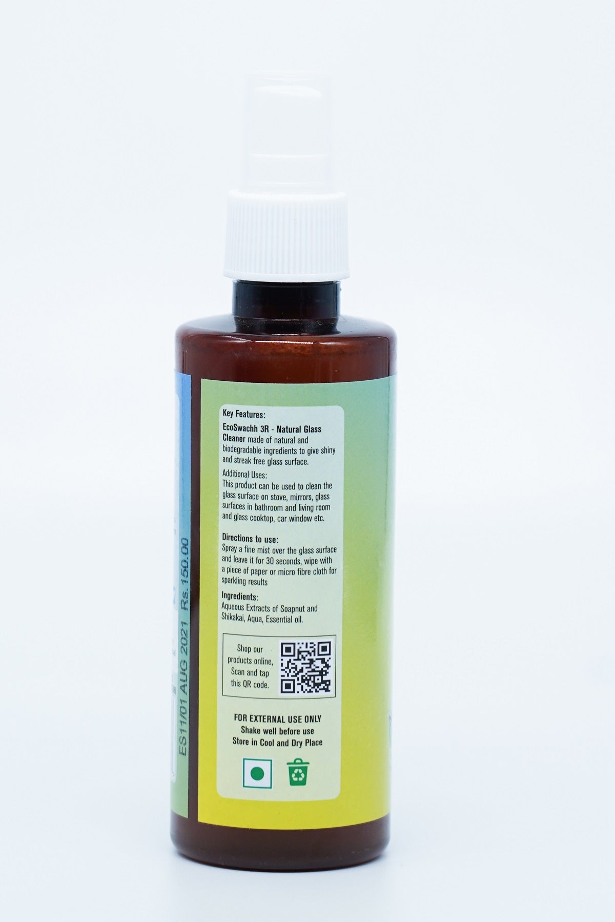 EcoSwachh 3R - Natural Glass Cleaner | Window Glass - Car Glass - Mirror Cleaner