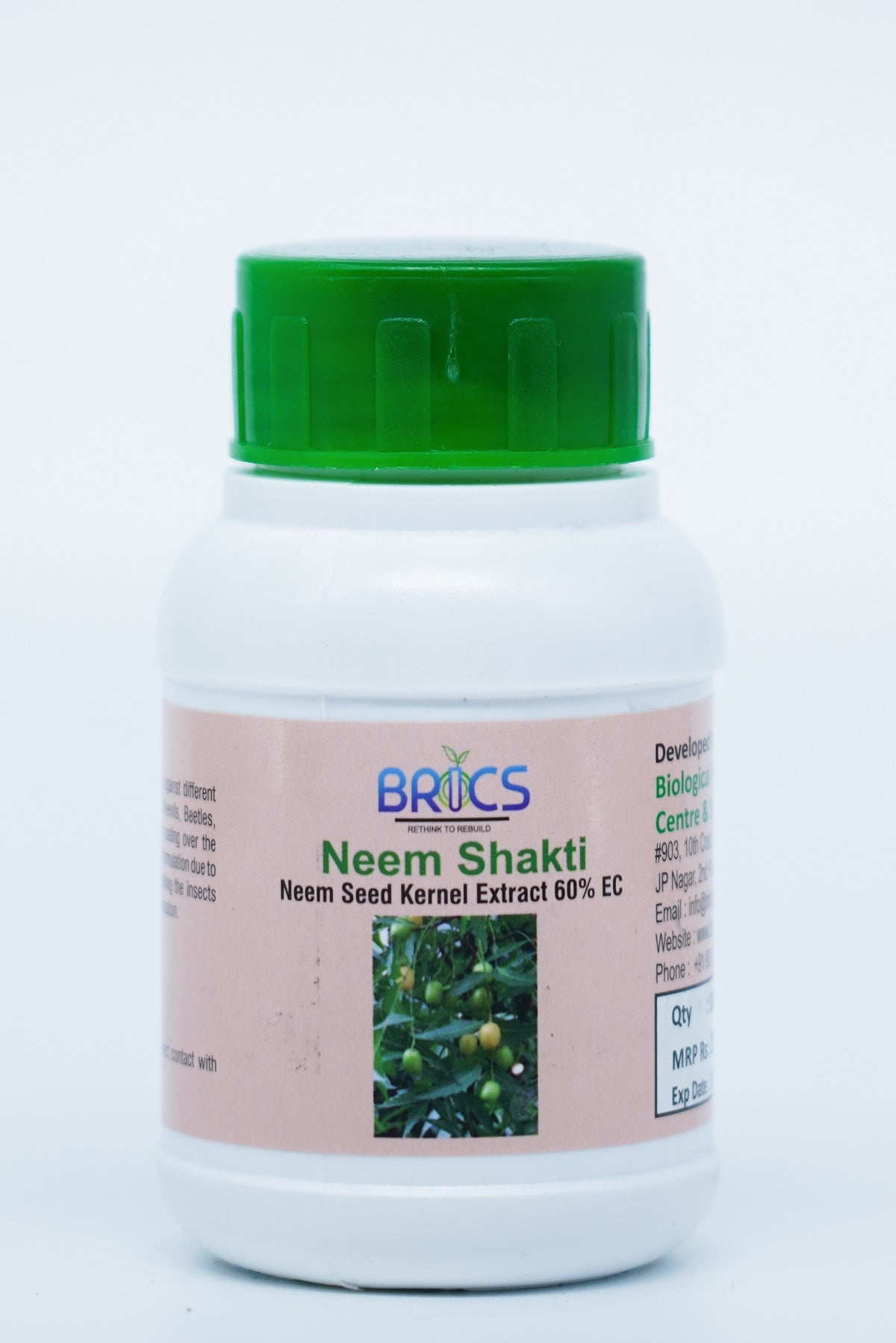 NeemShakti | Cold Pressed Neem Oil Emulsified Concentrate | For Borer Pests | Pest management | Neem seed kernel extract 60% EC