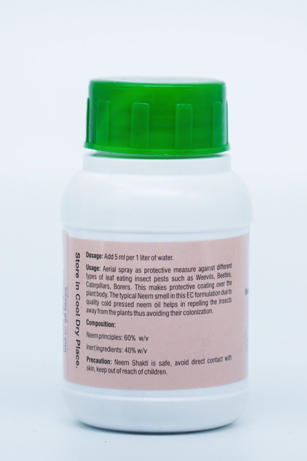 NeemShakti | Cold Pressed Neem Oil Emulsified Concentrate | For Borer Pests | Pest management | Neem seed kernel extract 60% EC