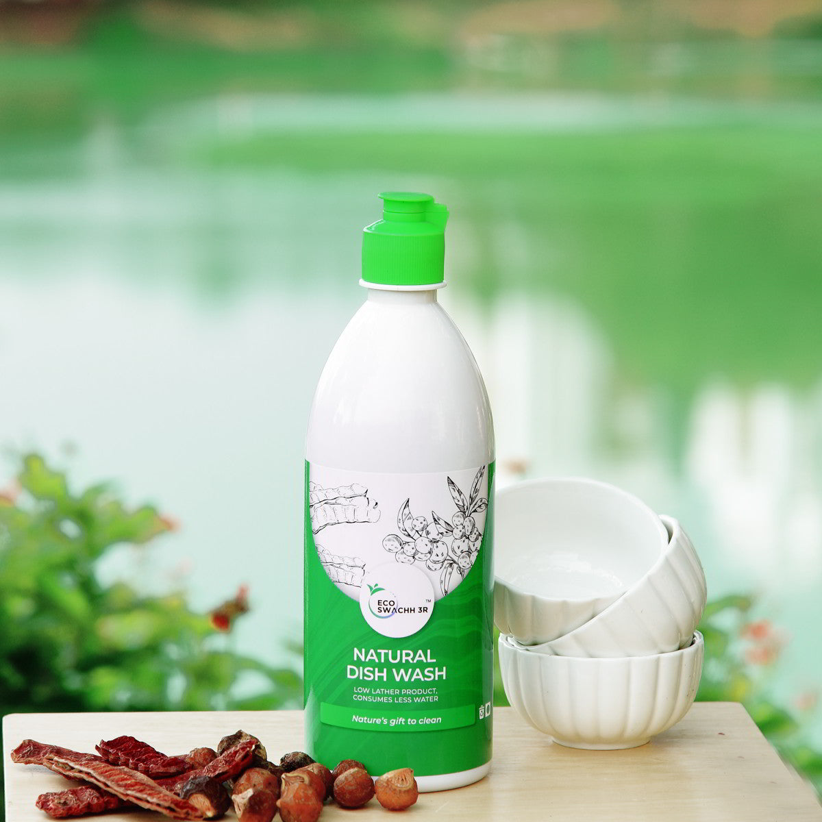 EcoSwachh 3R - Natural Dish Wash | Utensils Cleaner | Gentle on Skin | Chemical Free