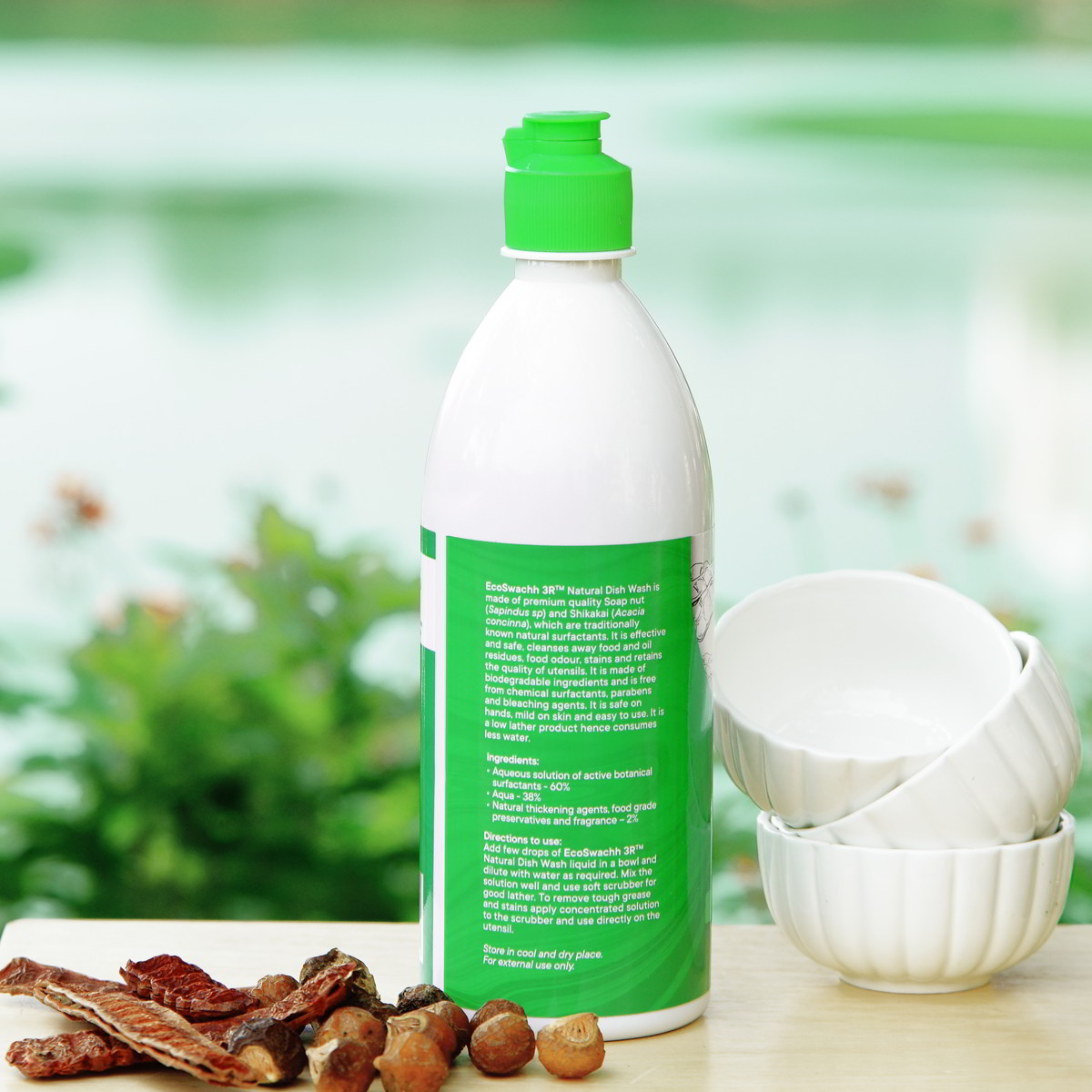 EcoSwachh 3R - Natural Dish Wash | Utensils Cleaner | Gentle on Skin | Chemical Free