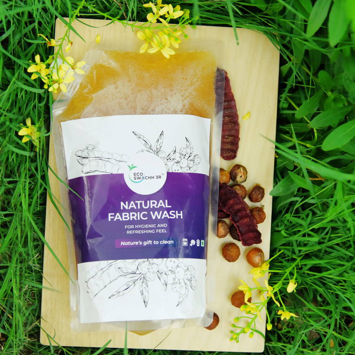 EcoSwachh 3R - Natural Fabric Wash | Natural Laundry Detergent Liquid | For Machine Wash