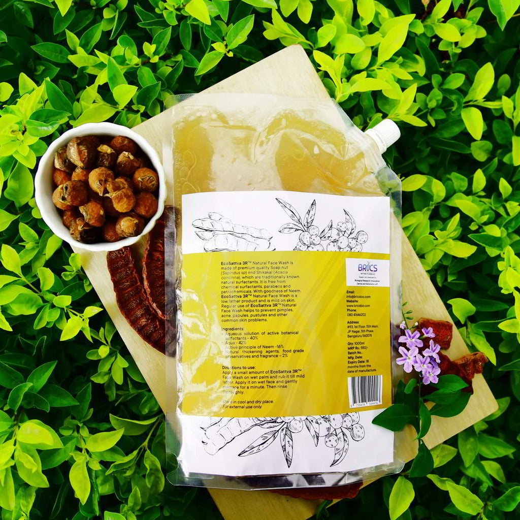 EcoSattva 3R - Natural Face Wash | Refreshing Face Wash | Face Cleanser | Moisturizer