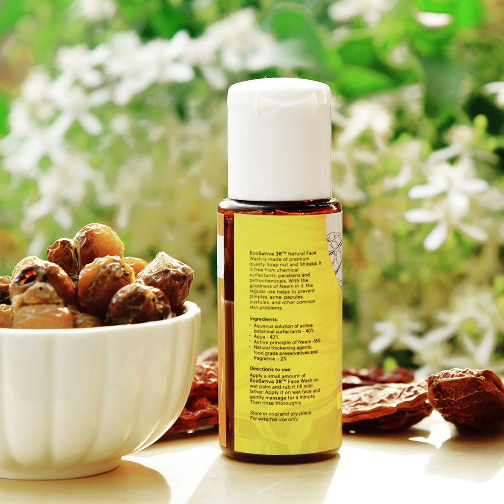 EcoSattva 3R - Natural Face Wash | Refreshing Face Wash | Face Cleanser | Moisturizer