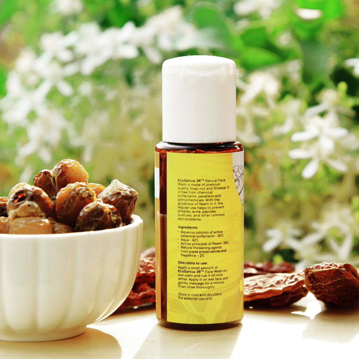 EcoSattva 3R - Natural Face Wash | Refreshing Face Wash | Face Cleanser | Moisturizer