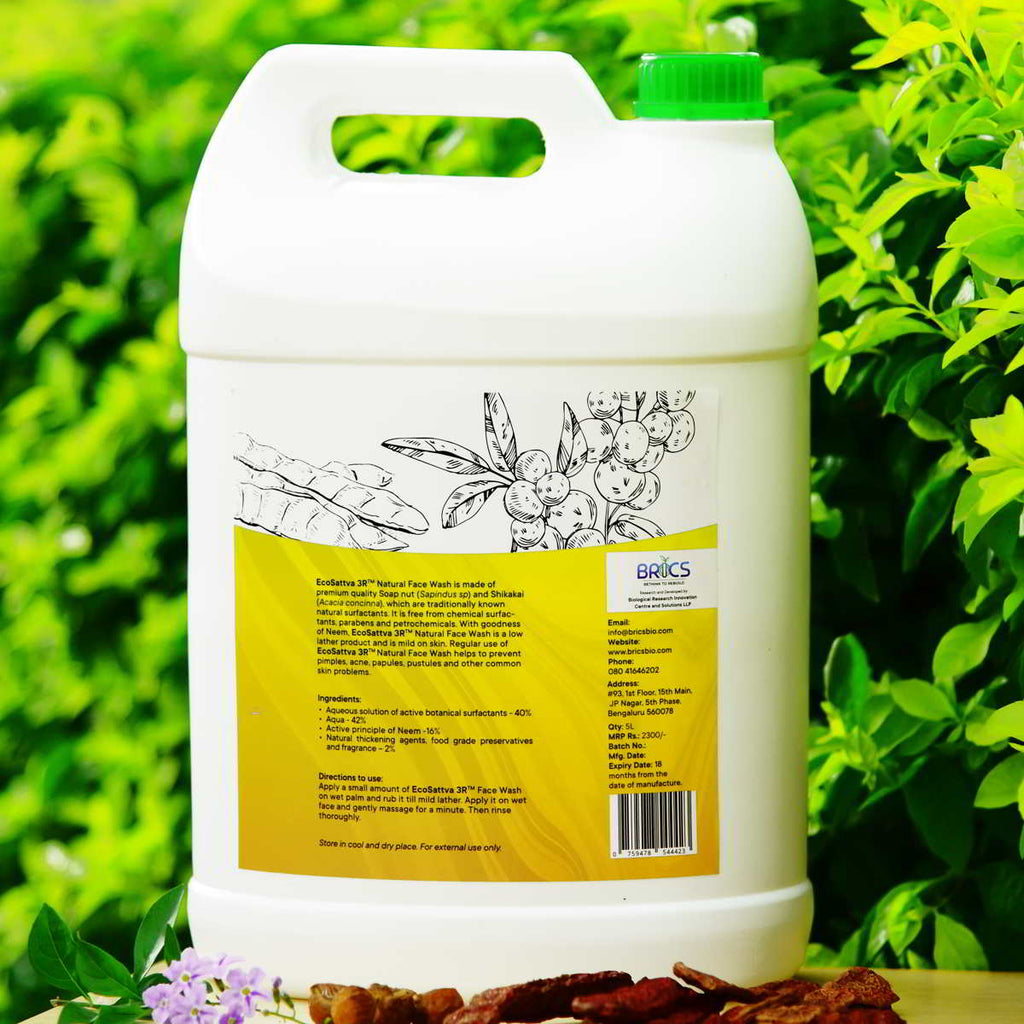 EcoSattva 3R - Natural Face Wash | Refreshing Face Wash | Face Cleanser | Moisturizer