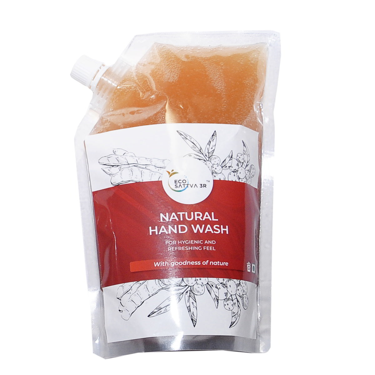 EcoSattva 3R - Natural Hand Wash | Low Lather | Safe & Chemical Free | Soft on Hands