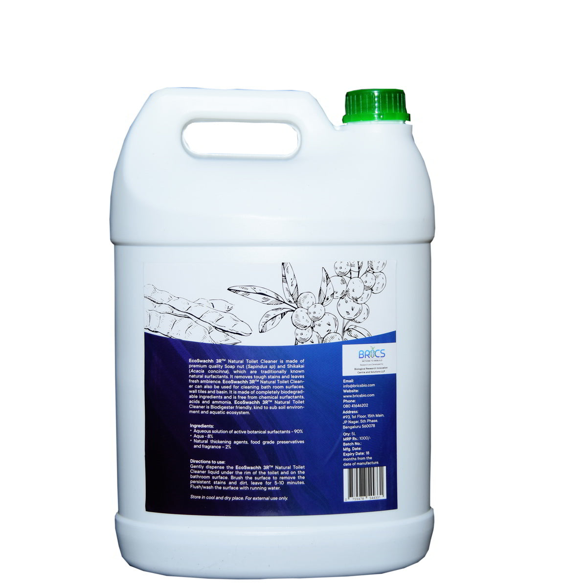 EcoSwachh 3R - Natural Toilet Cleaner | Bathroom Cleaner | Tile Cleaner | Acid-Ammonia Free